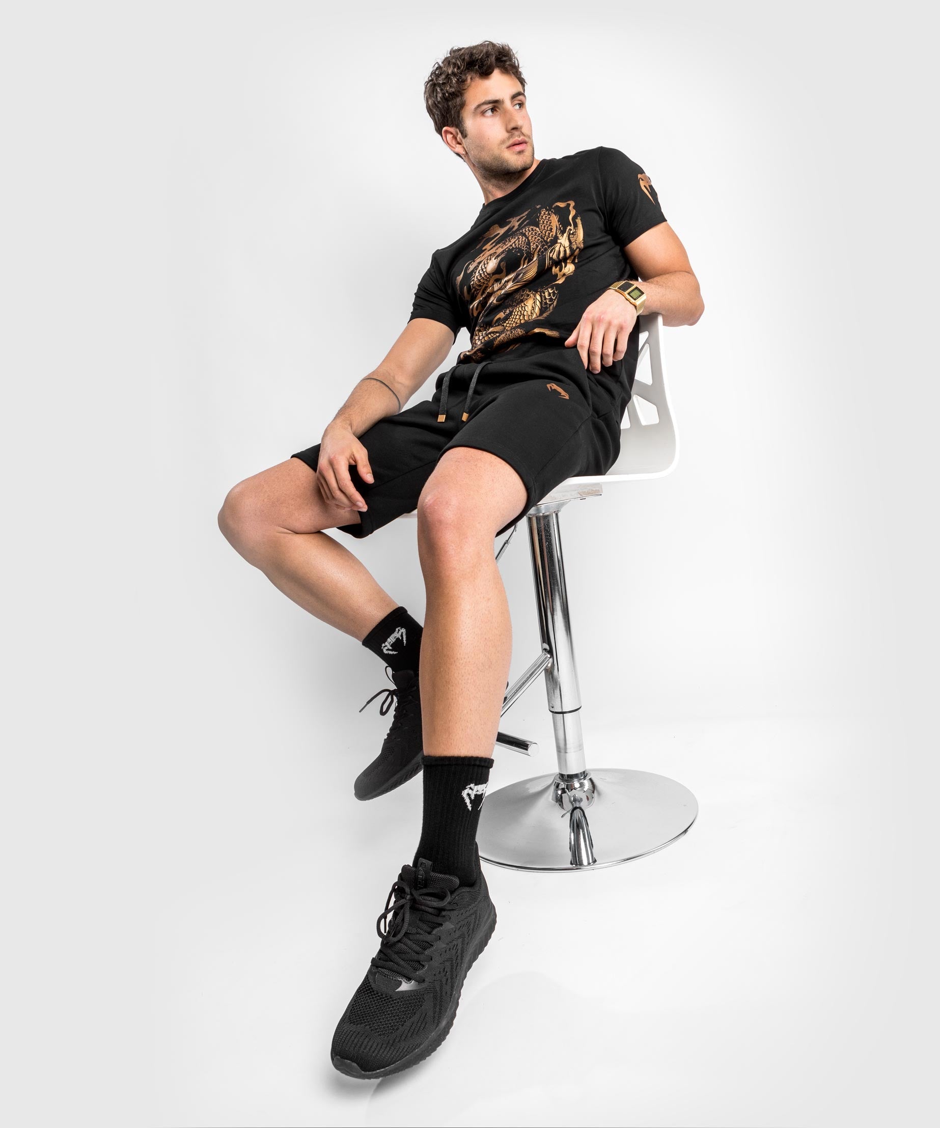 venum-dragon-s-flight-t-shirt-herren-schwarz-bronze image 4