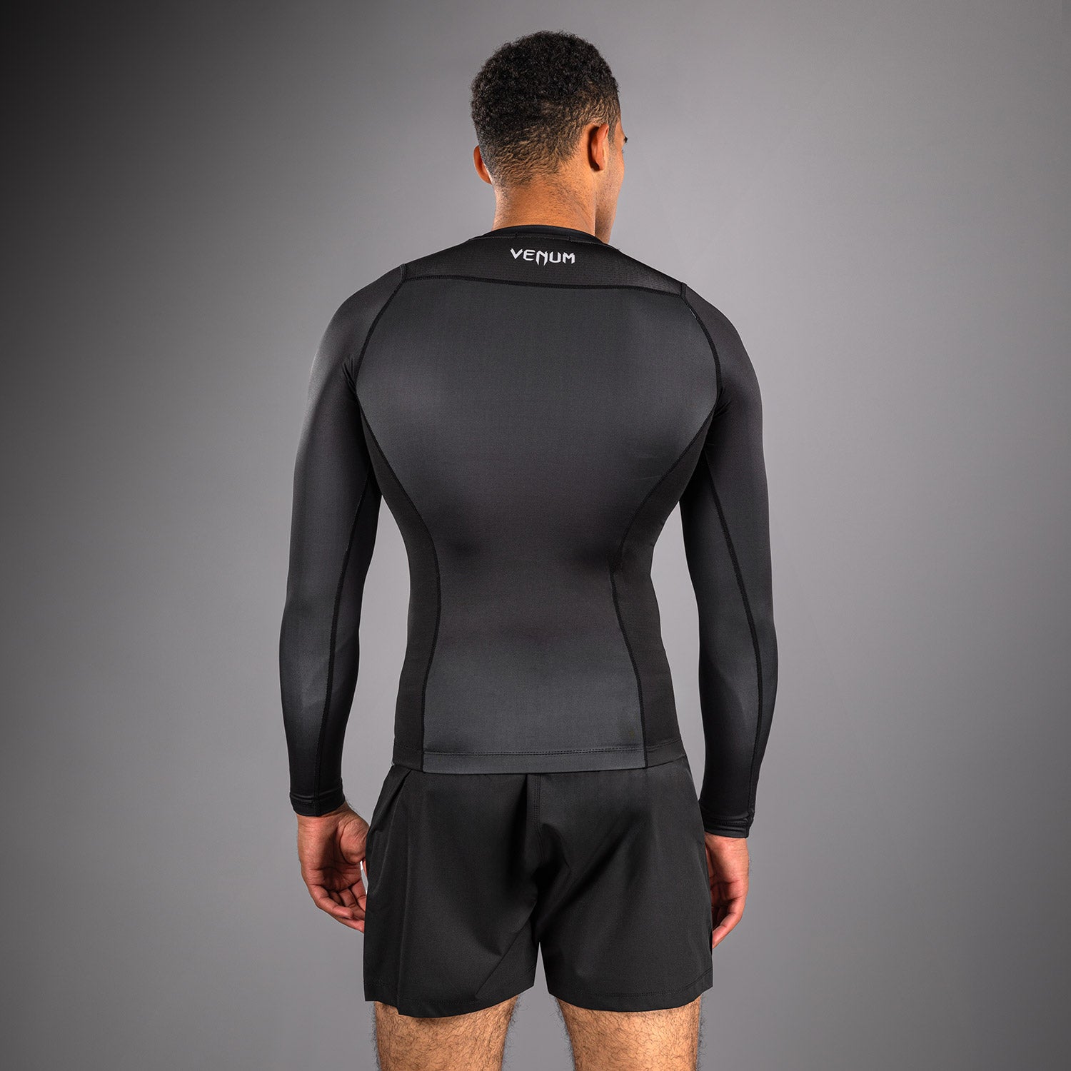 venum-no-gi-rashguard-langarm-ibjjf-approved-schwarz-silbergrau image 3