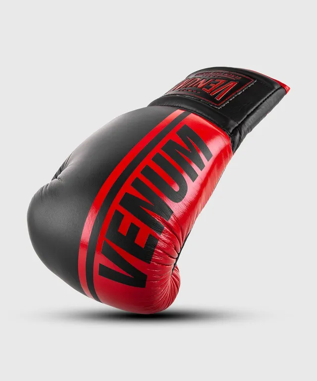 venum-shield-professionelle-boxhandschuhe-mit-schn-rung-rot-schwarz image 1