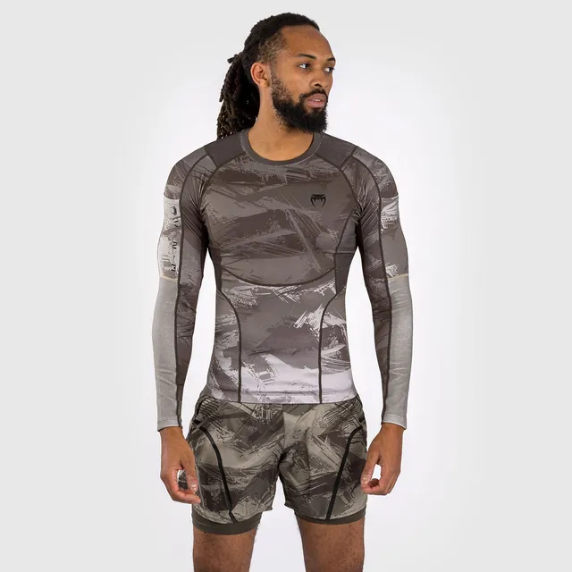 venum-electron-3-0-rashguard-langarm-herren-sand image 1