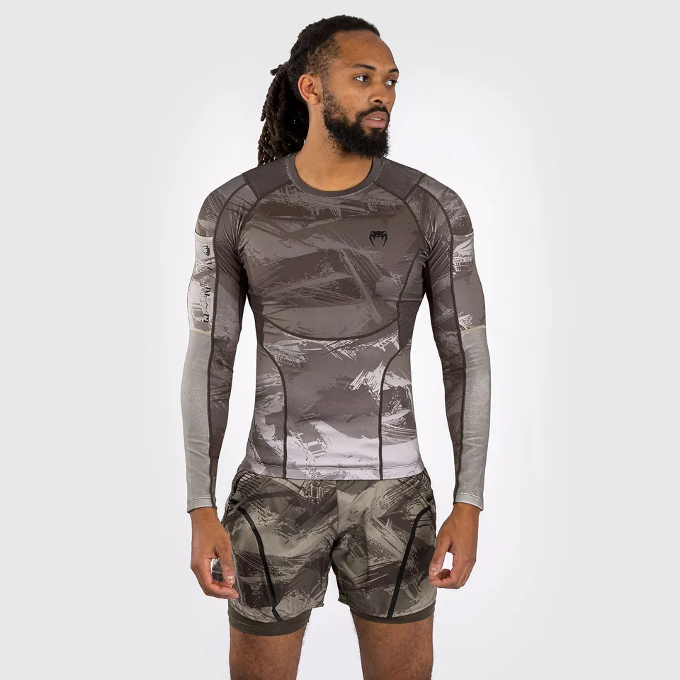 venum-electron-3-0-rashguard-langarm-herren-sand image 1