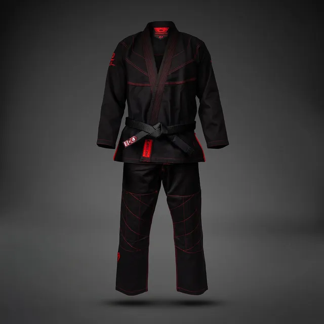 venum-x-roger-gracie-signature-bjj-gi-schwarz-rot image 1