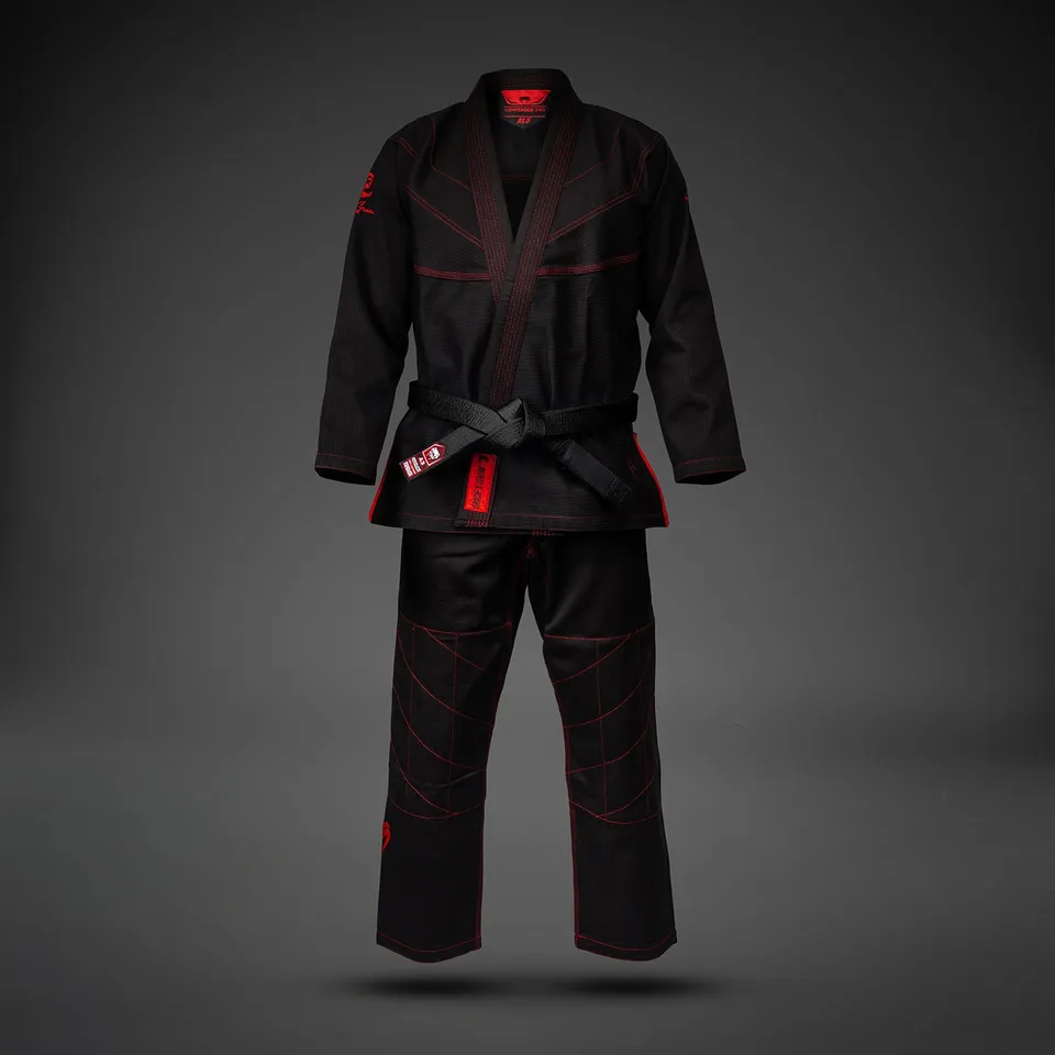 venum-x-roger-gracie-signature-bjj-gi-schwarz-rot image 1