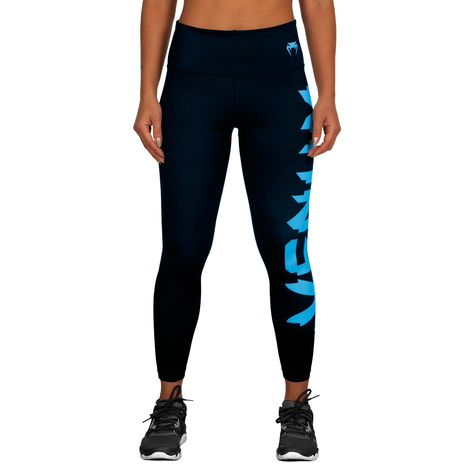 venum-giant-leggings-schwarz-cyan image 2