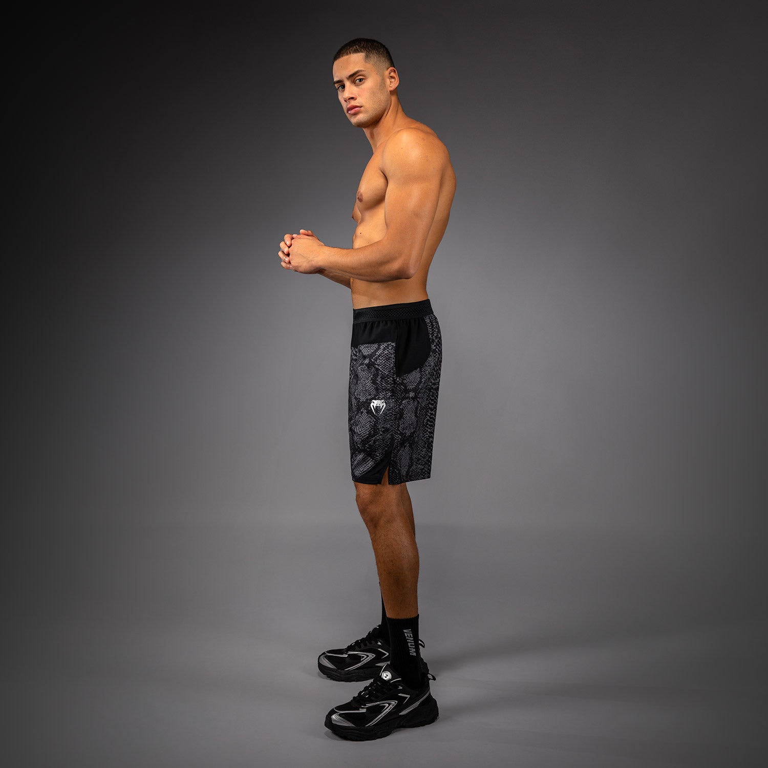 venum-g-fit-scales-trainingsshorts-herren-schwarz-anthrazitgrau image 6