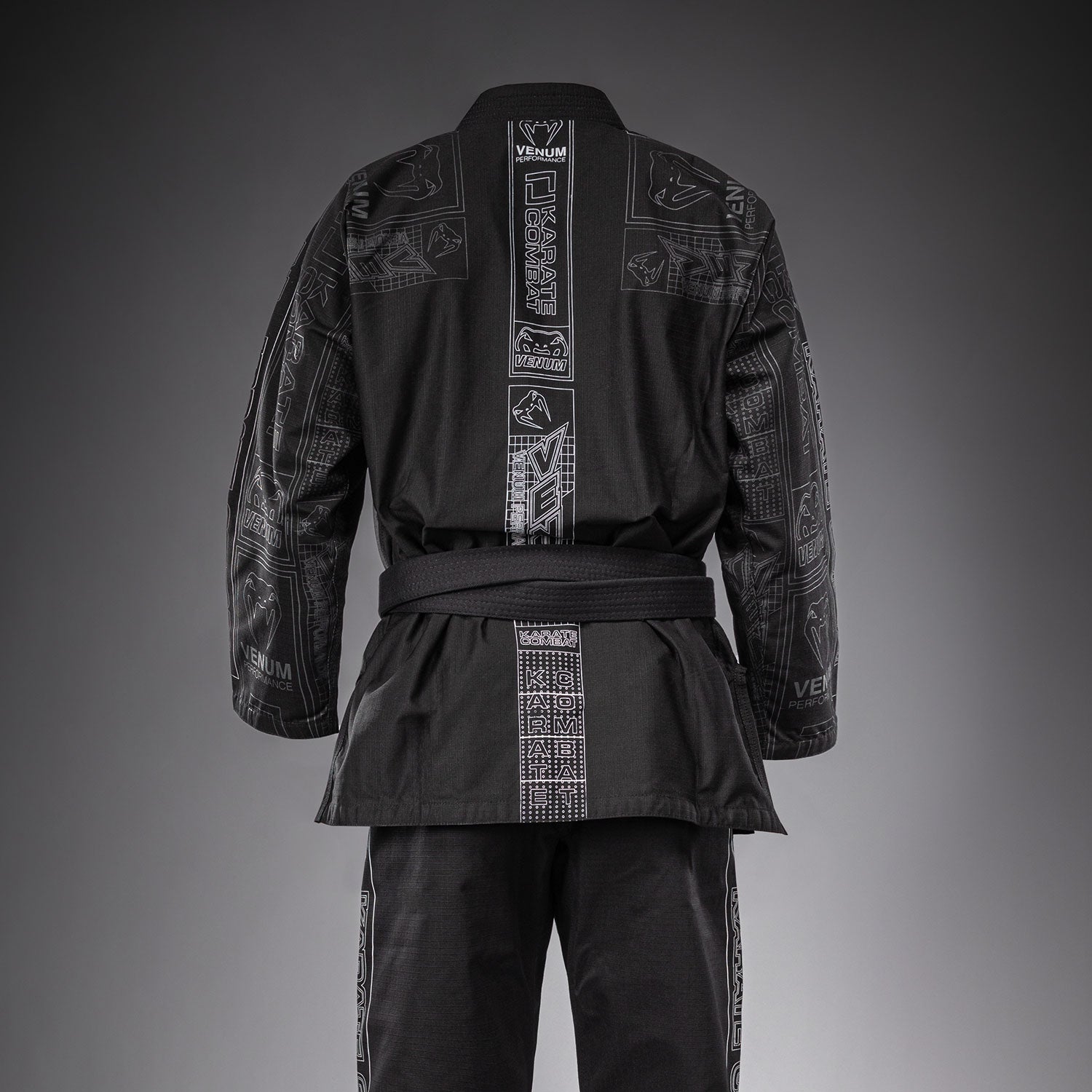 venum-karate-combat-gi-schwarz-grau image 4