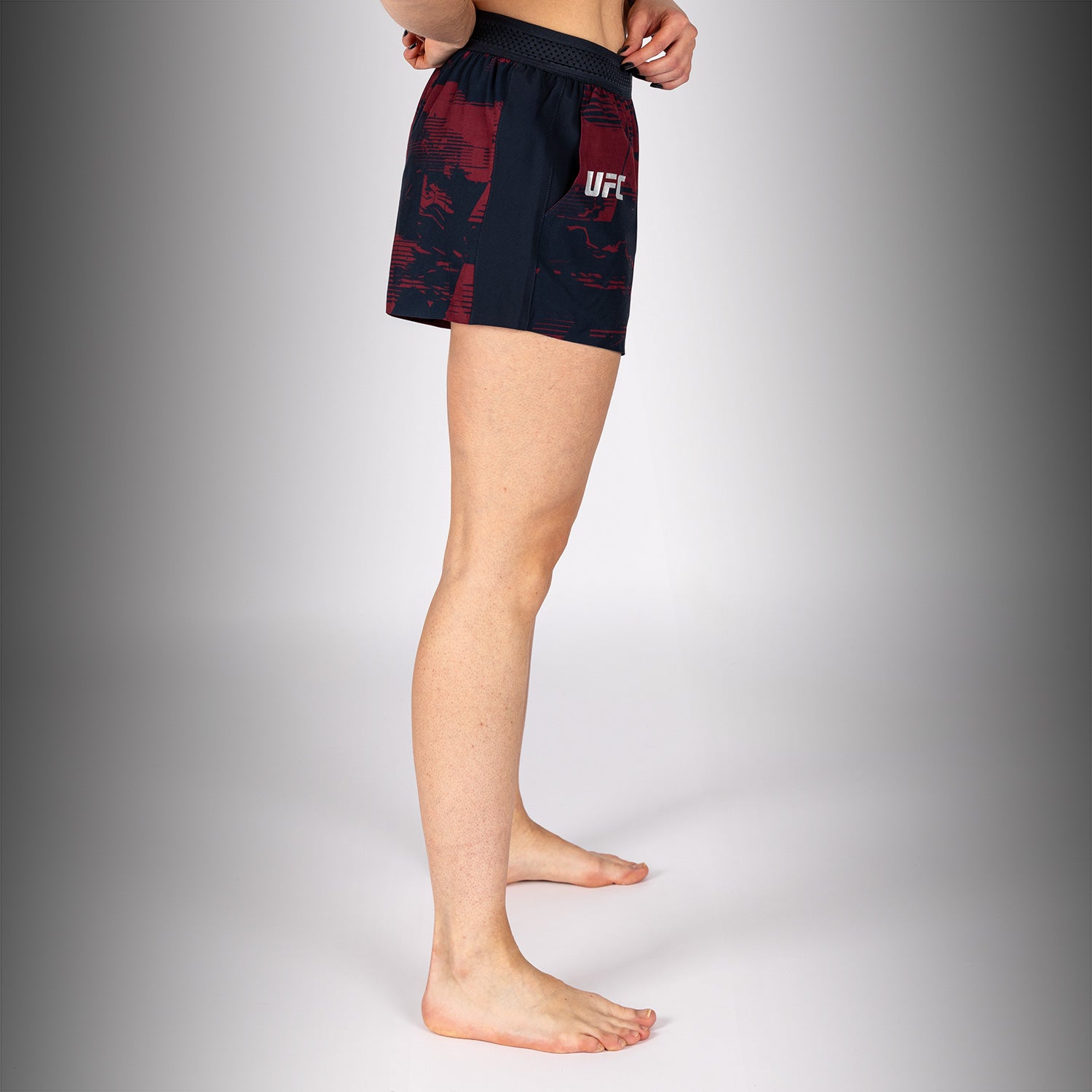 venum-ufc-zenith-authentic-fight-week-performance-short-damen-marineblau-burgund image 2