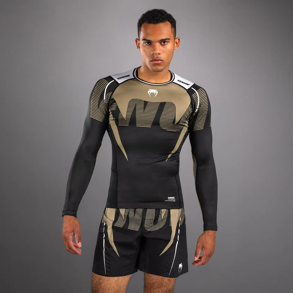 venum-adrenaline-langarm-rashguard-herren-schwarz-sand image 1
