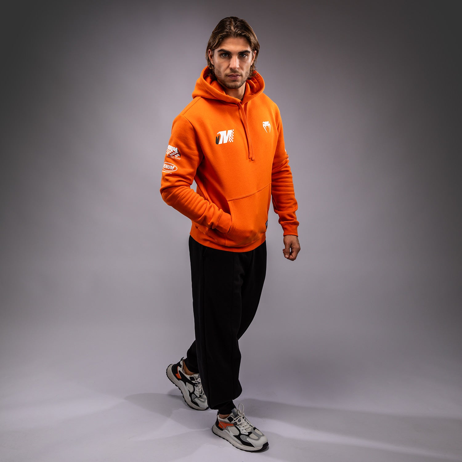 venum-motorsport-hoodie-tangerine-orange-herren image 4