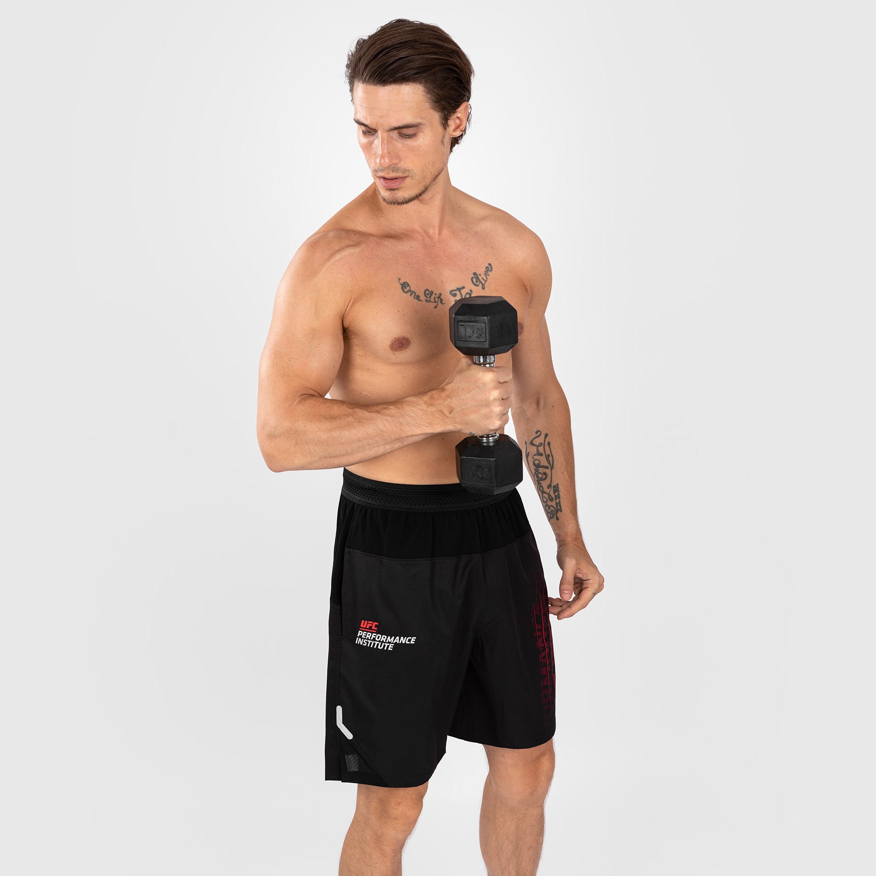 ufc-venum-performance-institute-2-0-herren-performance-short-schwarz-rot image 3