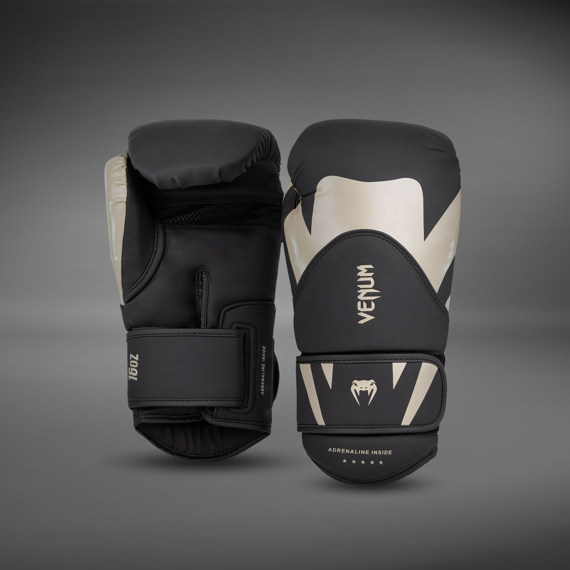 venum-challenger-4-0-boxhandschuhe-schwarz-beige image 1