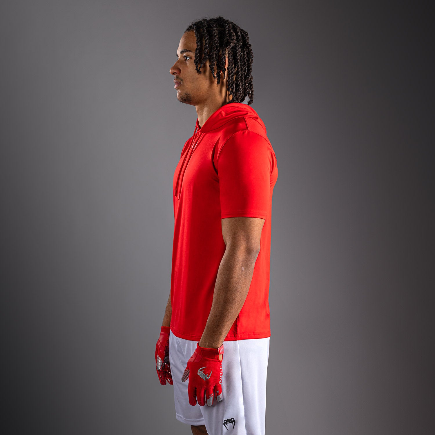 venum-elite-kurzarm-dry-tech-kapuzenpullover-rot image 2