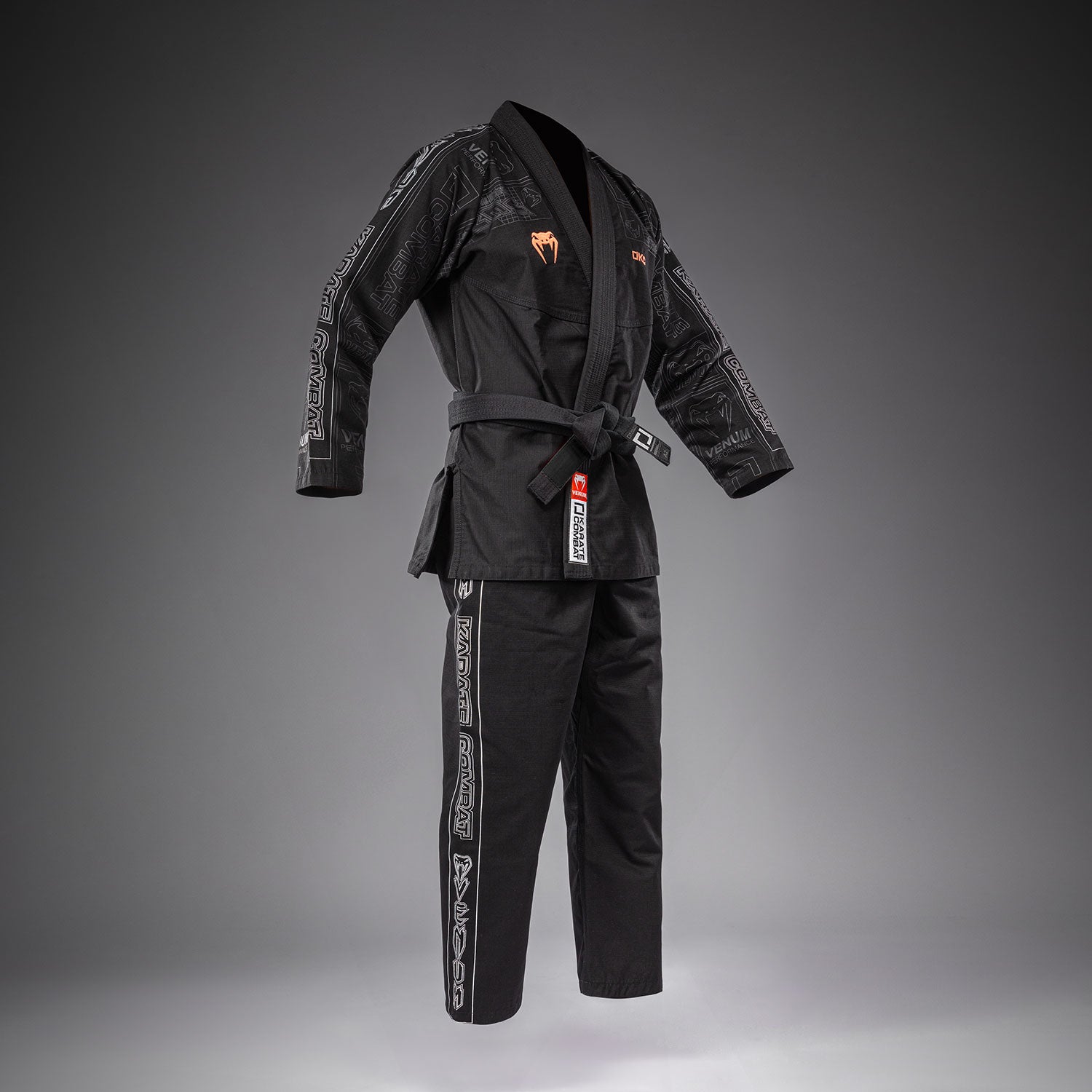 venum-karate-combat-gi-schwarz-grau image 2