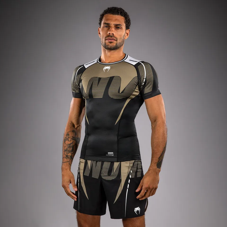 venum-adrenaline-kurzarm-rashguard-herren-schwarz-sand image 1