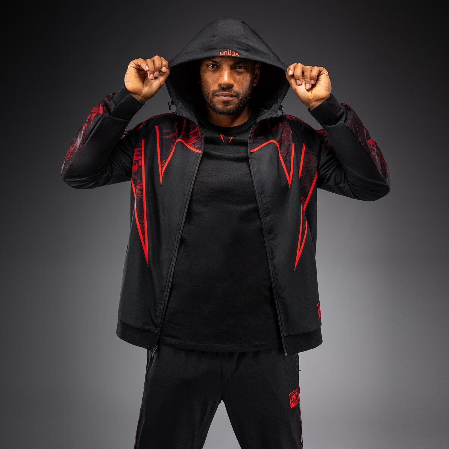 venum-20th-anniversary-trainingsjacke-schwarz-rot-herren image 2
