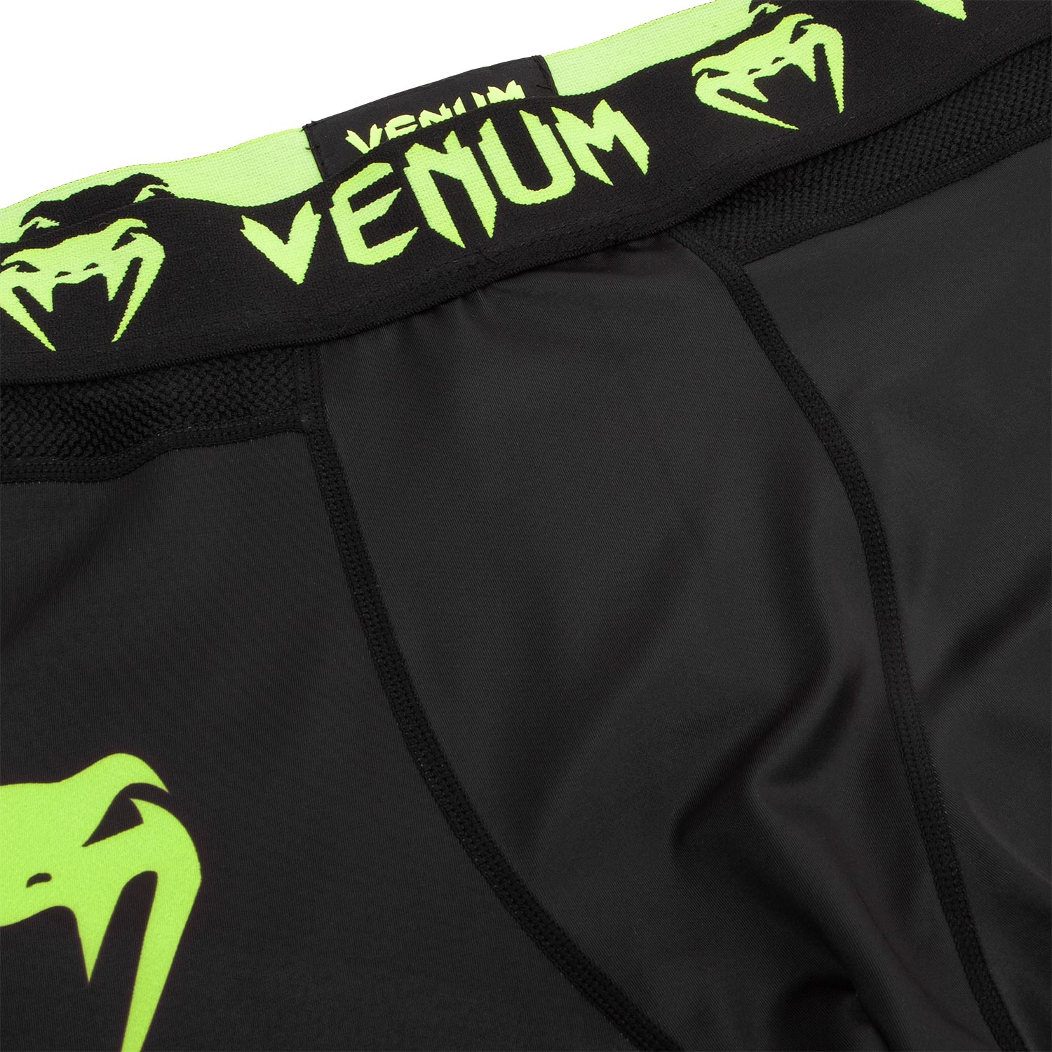 venum-logos-kompressionshose-lang-schwarz-neongelb image 5