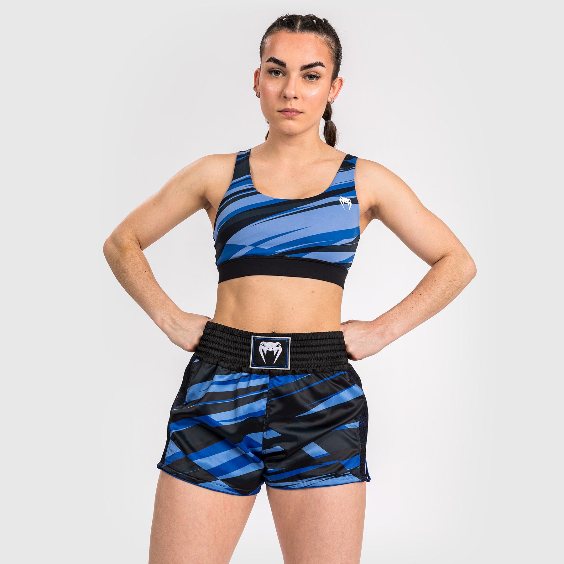 venum-abyss-frauen-muay-thai-shorts-schattenblau image 2