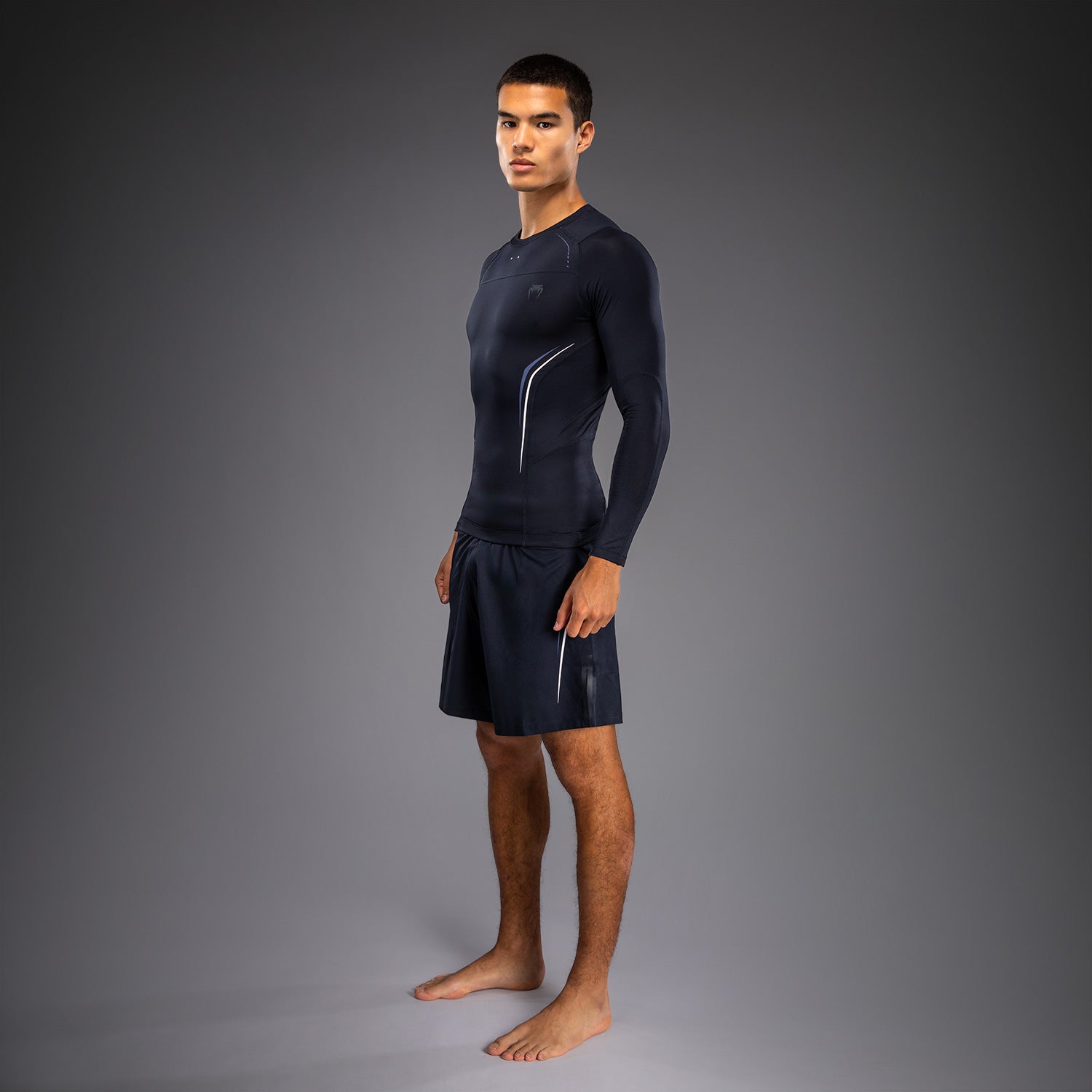 venum-g-core-langarm-rashguard-herren-marineblau-wei image 2