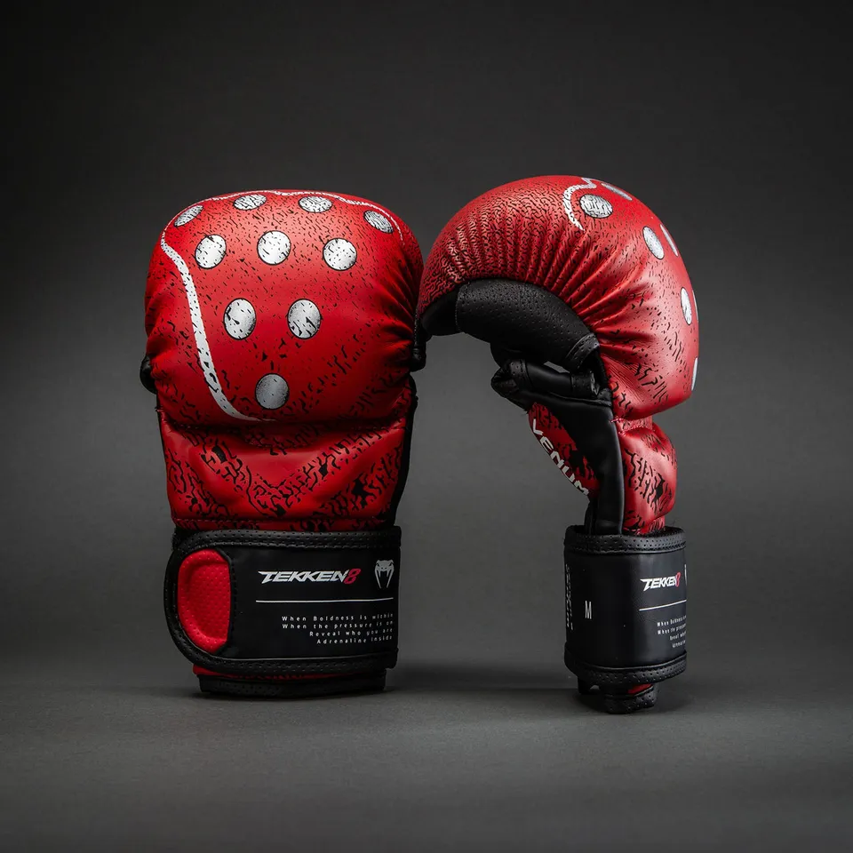 venum-x-tekken-8-kazuya-sparring-handschuhe-rot-schwarz image 1