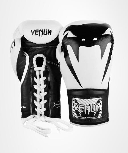 venum-giant-2-0-professionelle-boxhandschuhe-mit-schn-rung-wei-schwarz image 2