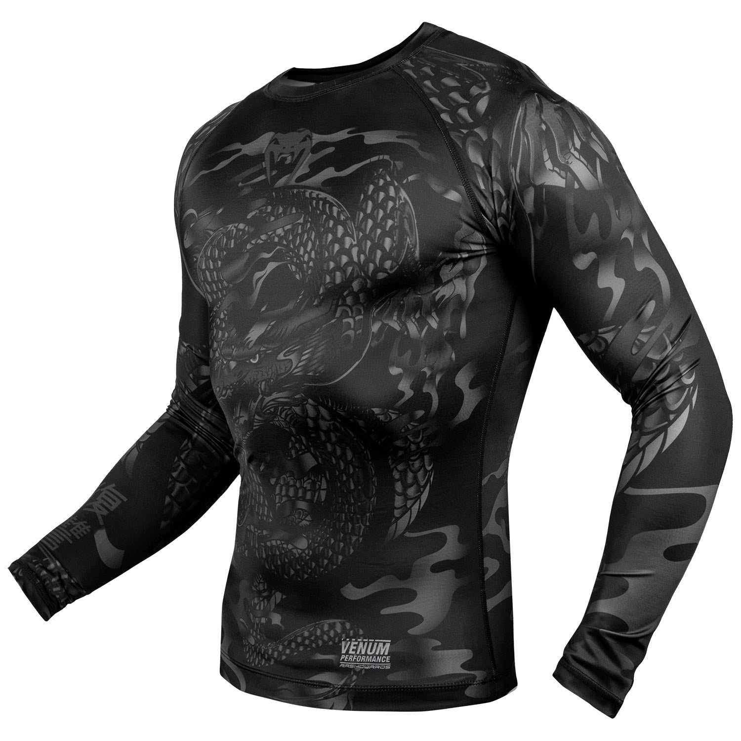 venum-dragon-s-flight-rashguard-langarm-schwarz-schwarz image 2