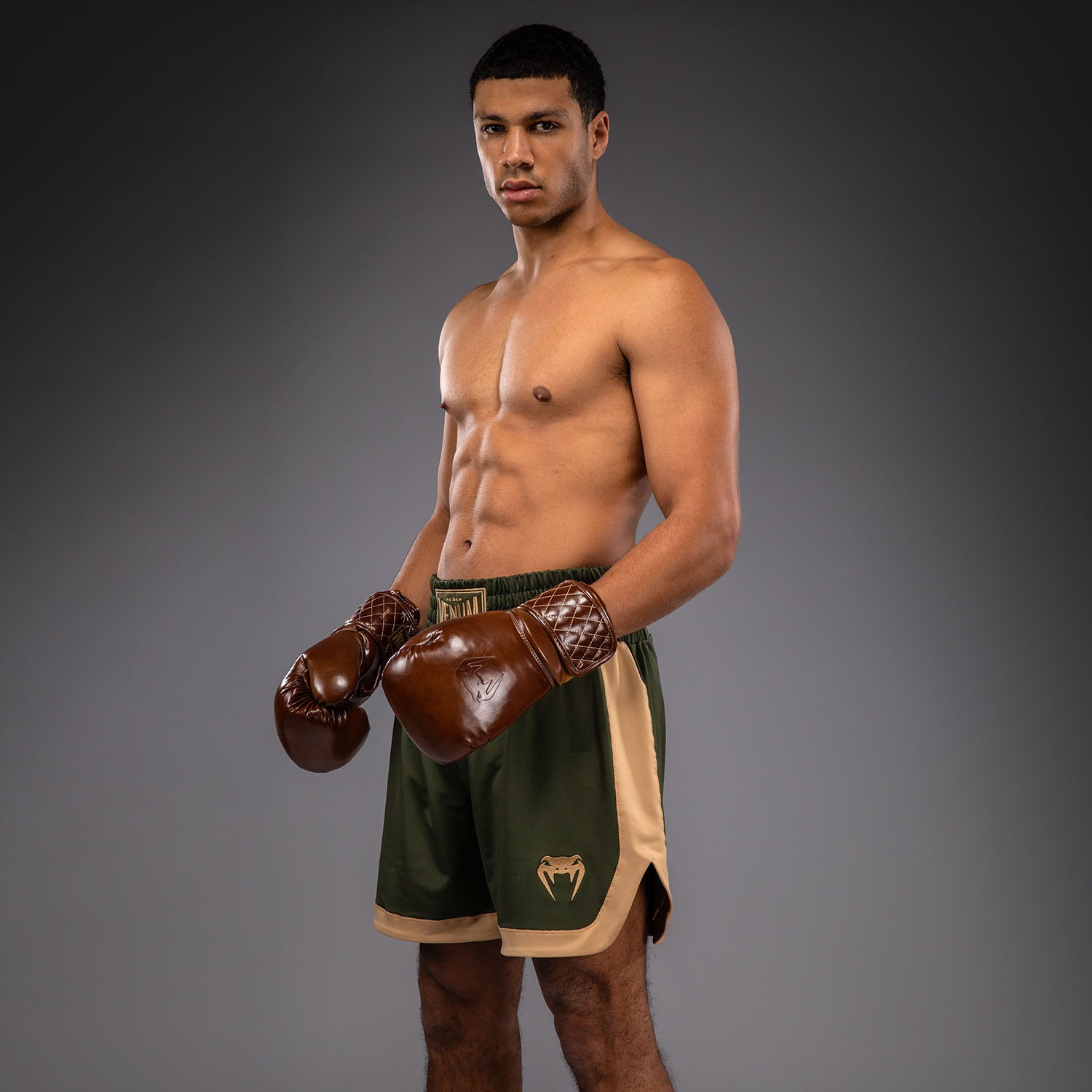 venum-classic-boxshorts-olivgr-n-sand image 7
