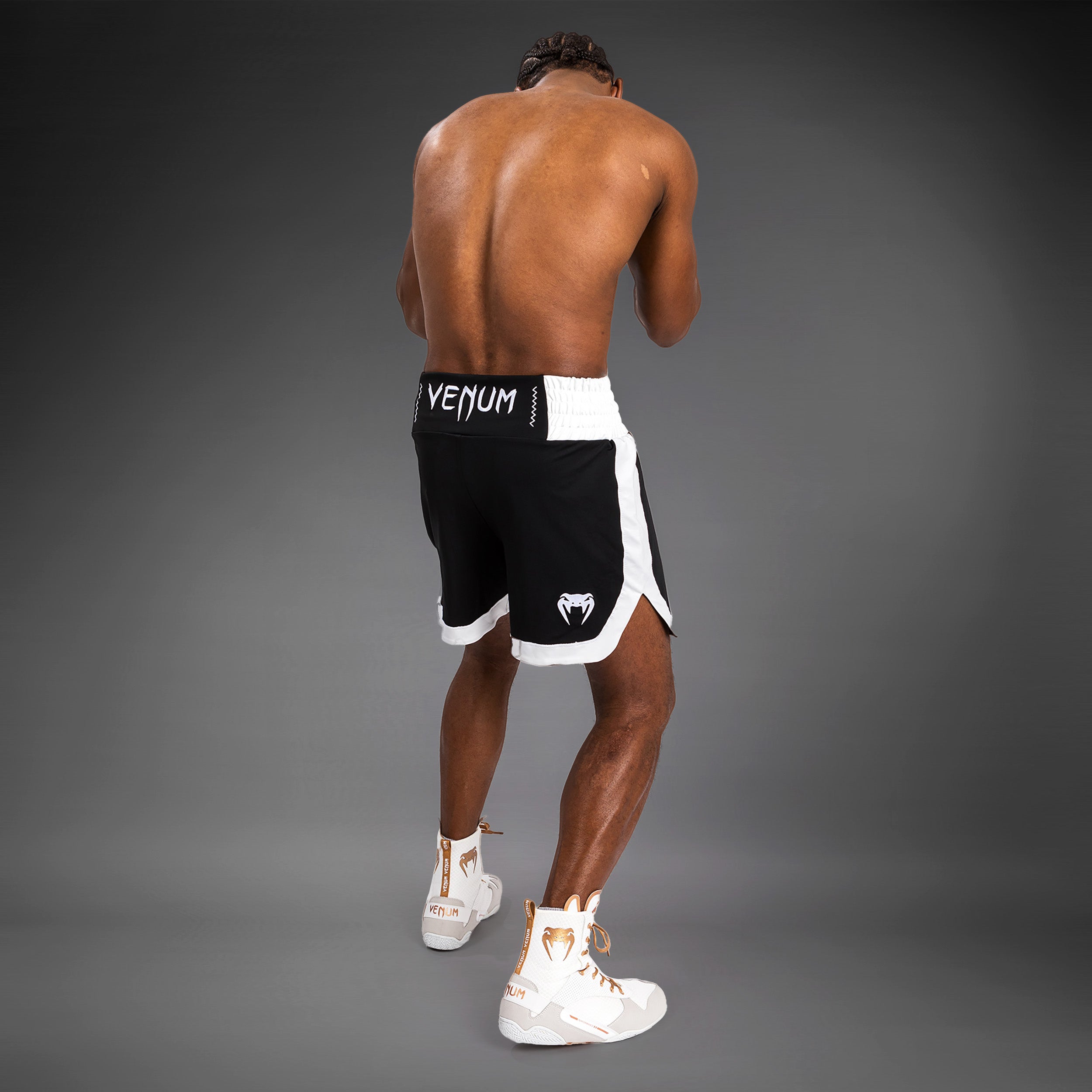 venum-classic-boxing-shorts-boxshorts-herren-schwarz-wei image 3