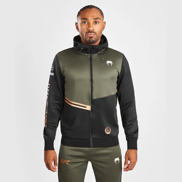 ufc-adrenaline-by-venum-fight-week-herren-zip-hoodie-khaki-bronze image 1