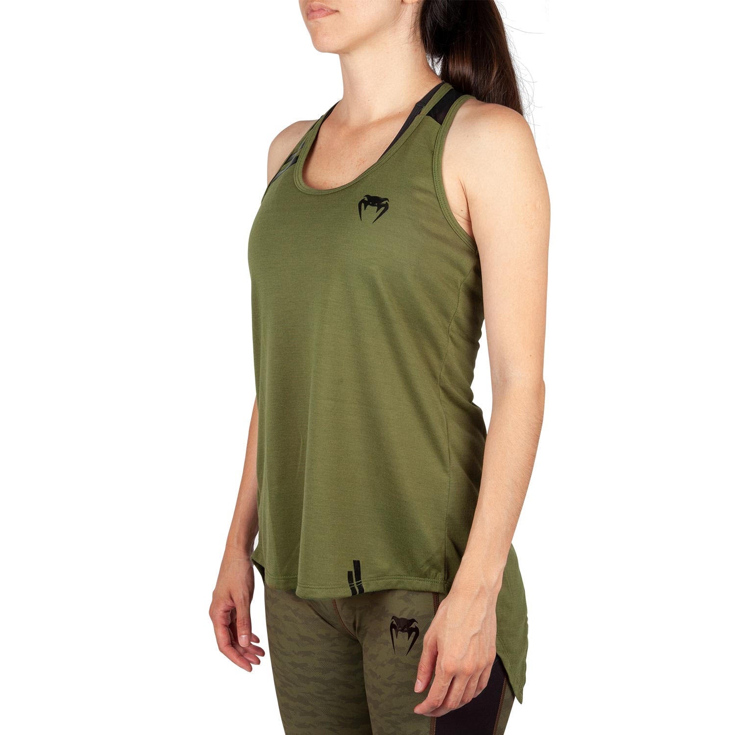 venum-power-2-0-rmelloses-shirt-damen-khaki-schwarz image 2
