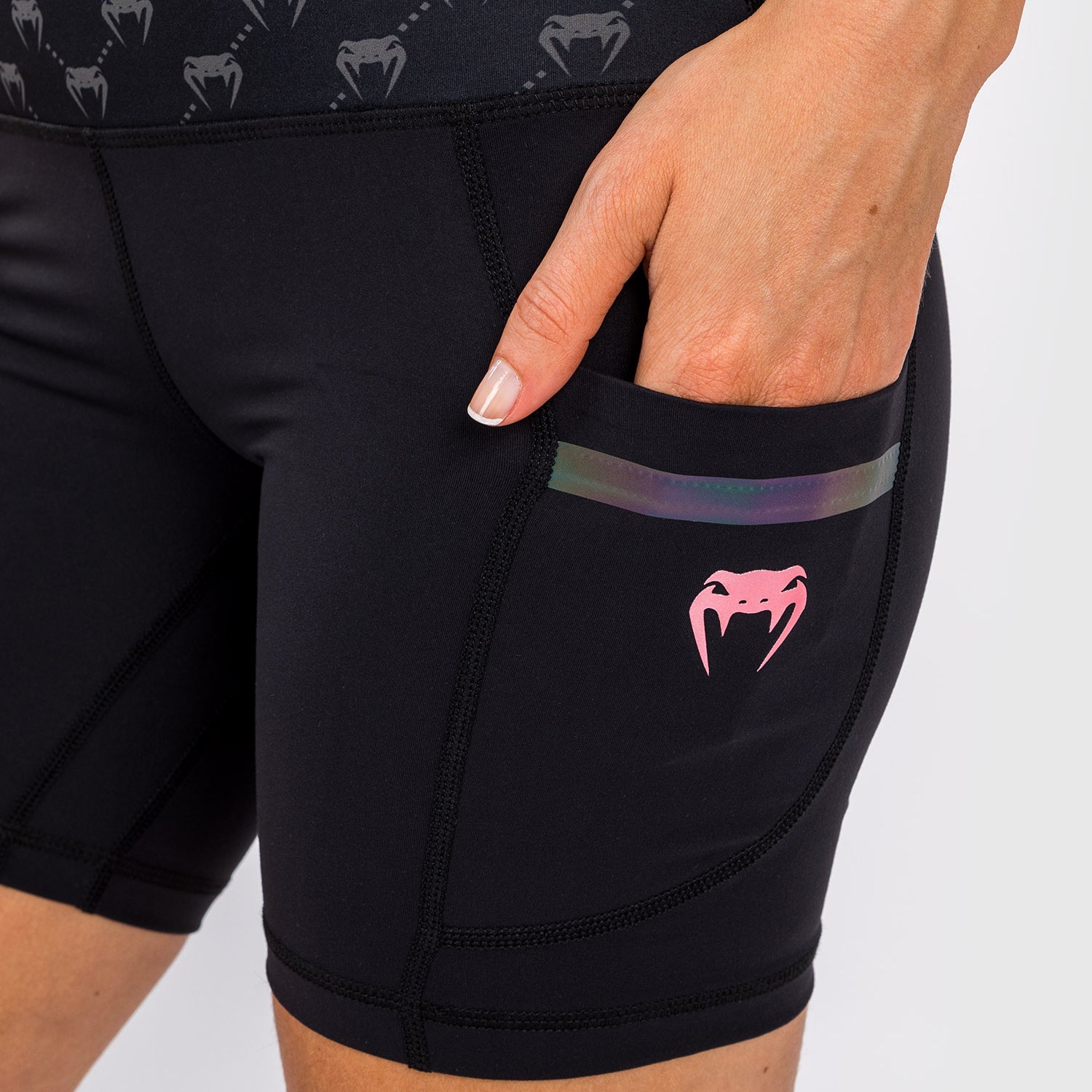venum-monogram-bike-shorts-schwarz-ros-gold-f-r-damen image 6