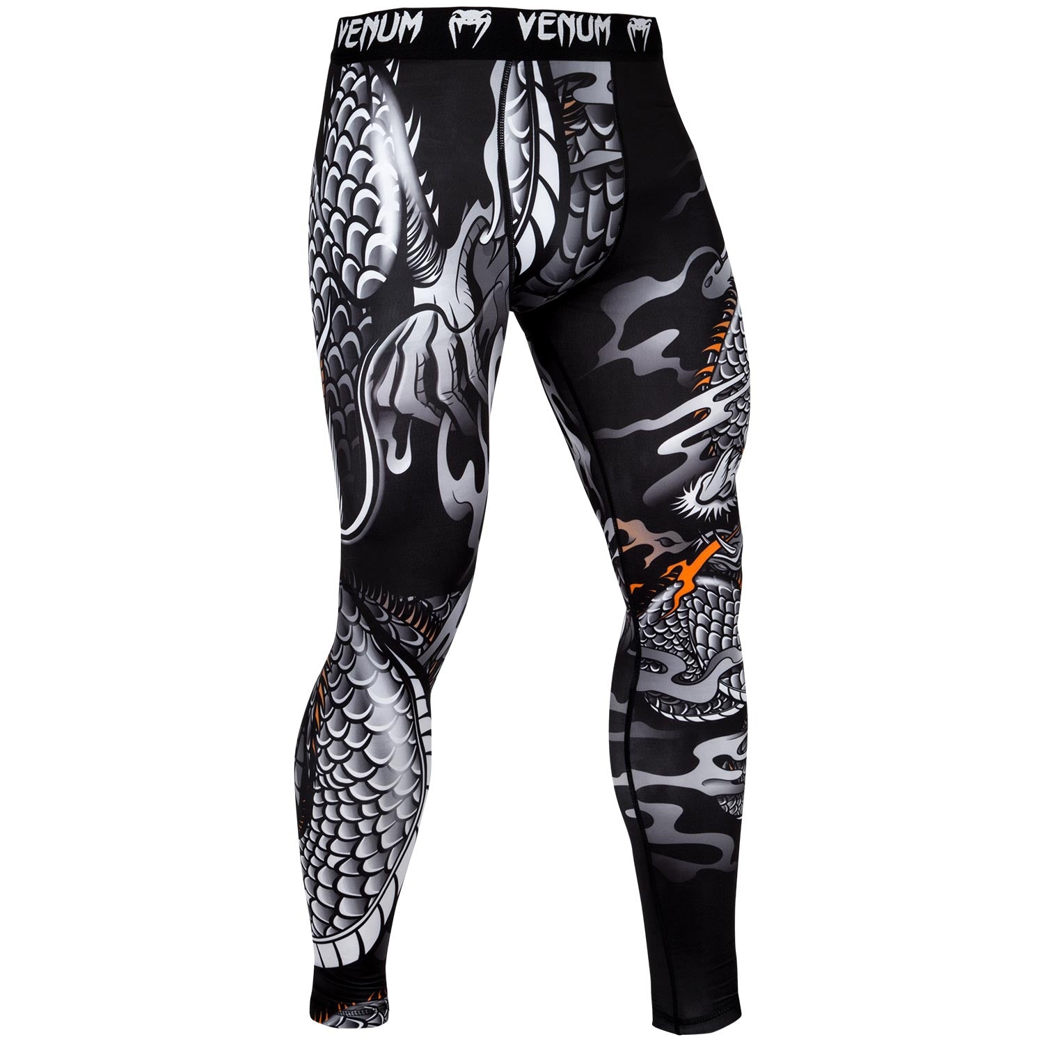 venum-dragon-s-flight-kompressionshose-schwarz-wei image 2