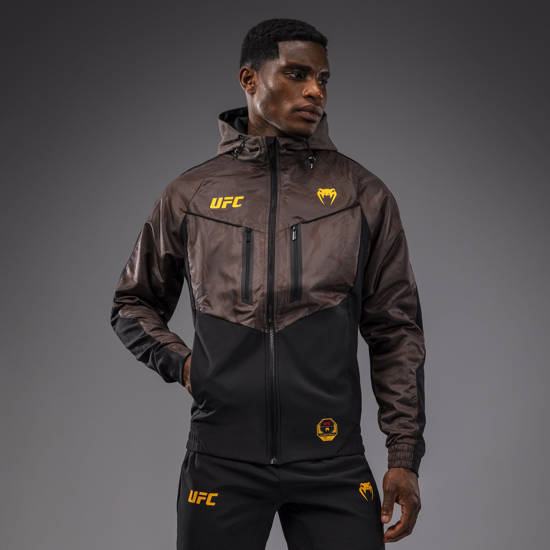 venum-ufc-fusion-by-venum-fight-week-zip-hoodie-herren-erdiges-braun image 8