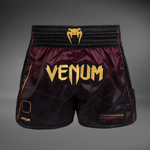 venum-tactical-xt-muay-thai-shorts-schwarz-burgund-gold image 1