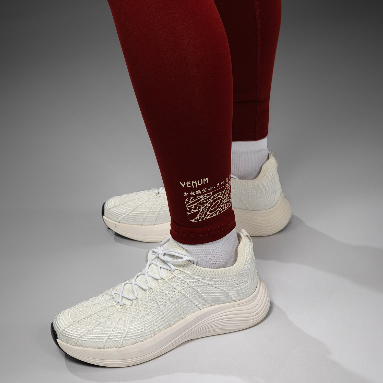 venum-serpenti-damen-leggings-burgunder-elfenbein image 6