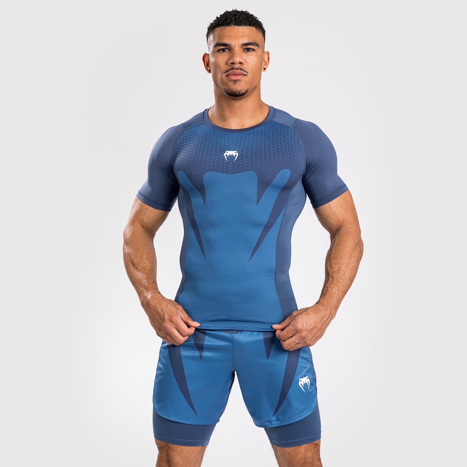 venum-attack-herren-kurzarm-rashguard-navyblau image 4