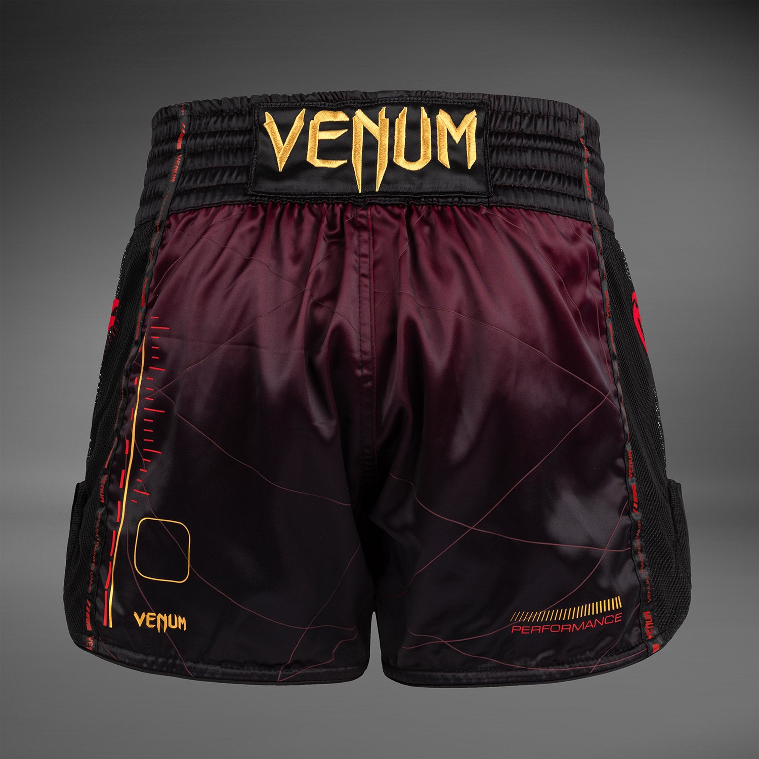 venum-tactical-xt-muay-thai-shorts-schwarz-burgund-gold image 3