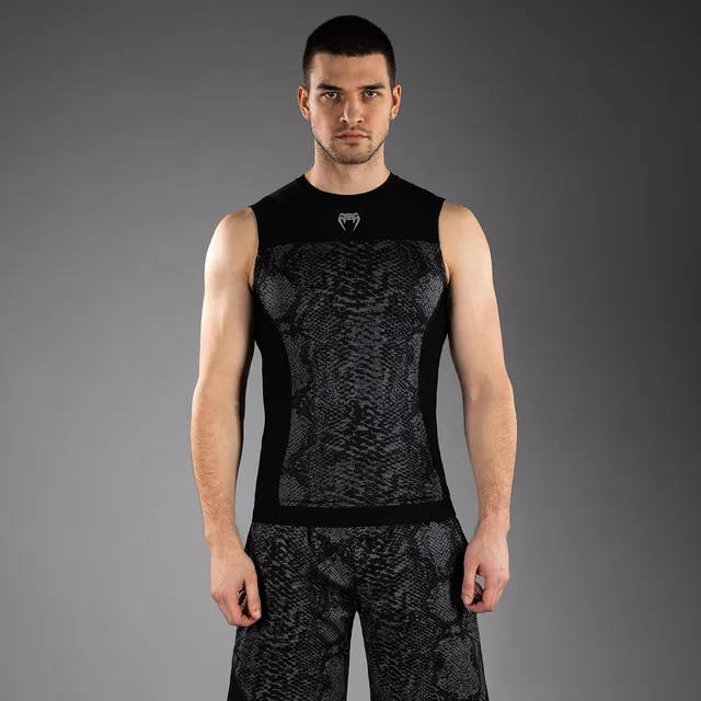 venum-g-fit-scales-rashguard-herren-rmellos-schwarz-anthrazitgrau image 1
