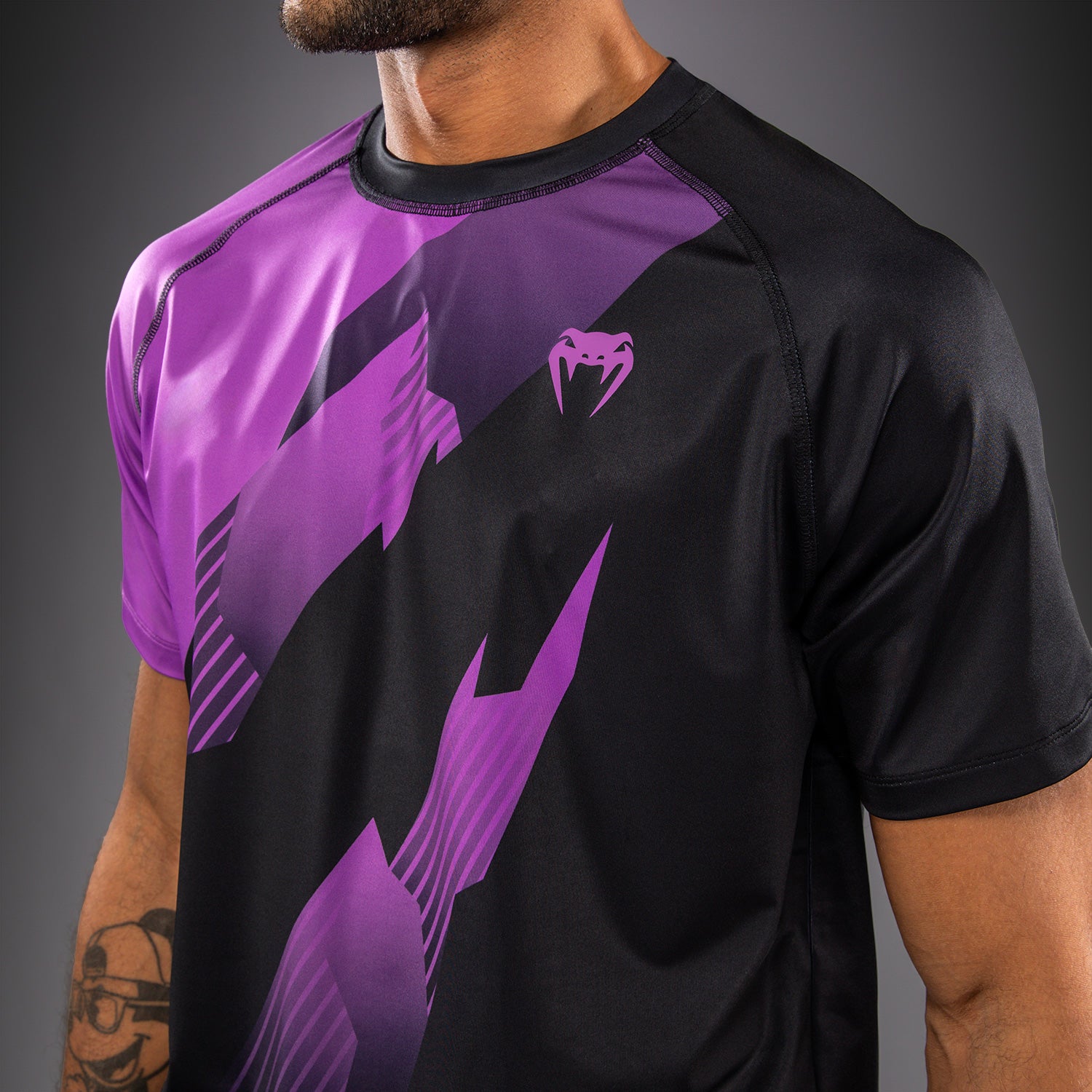 venum-no-gi-6-0-dry-tech-t-shirt-f-r-herren-schwarz-lila image 6