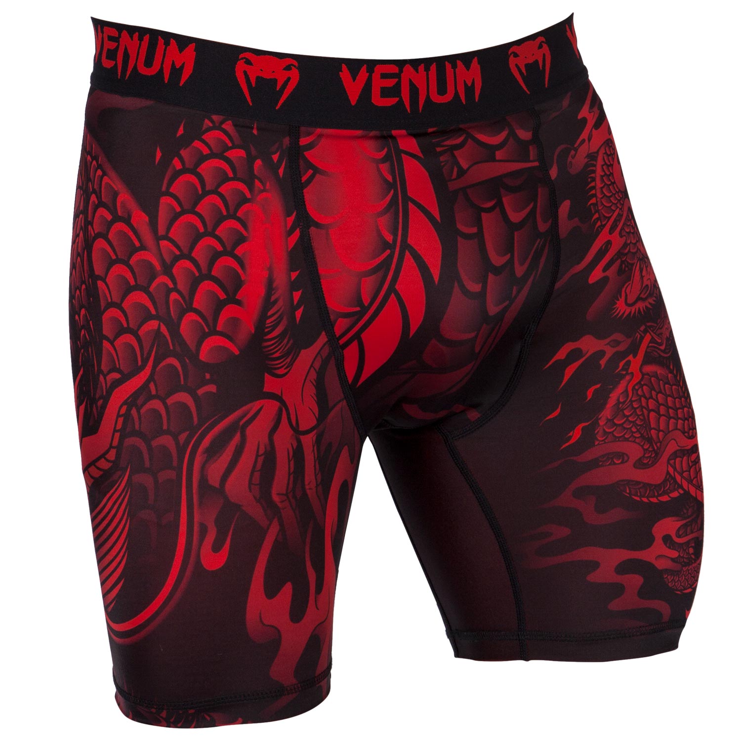 venum-dragon-s-flight-kompression-shorts-schwarz-rot image 2