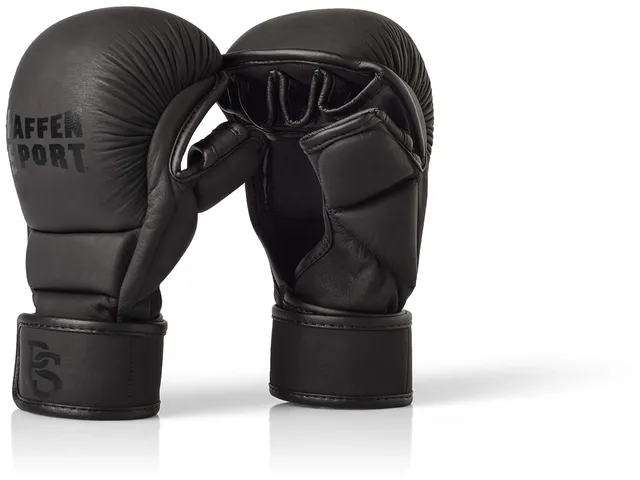 paffen-sport-contact-shield-mma-handschuhe-6-oz-schwarz-metallic-s-m-bis-l-xl image 1