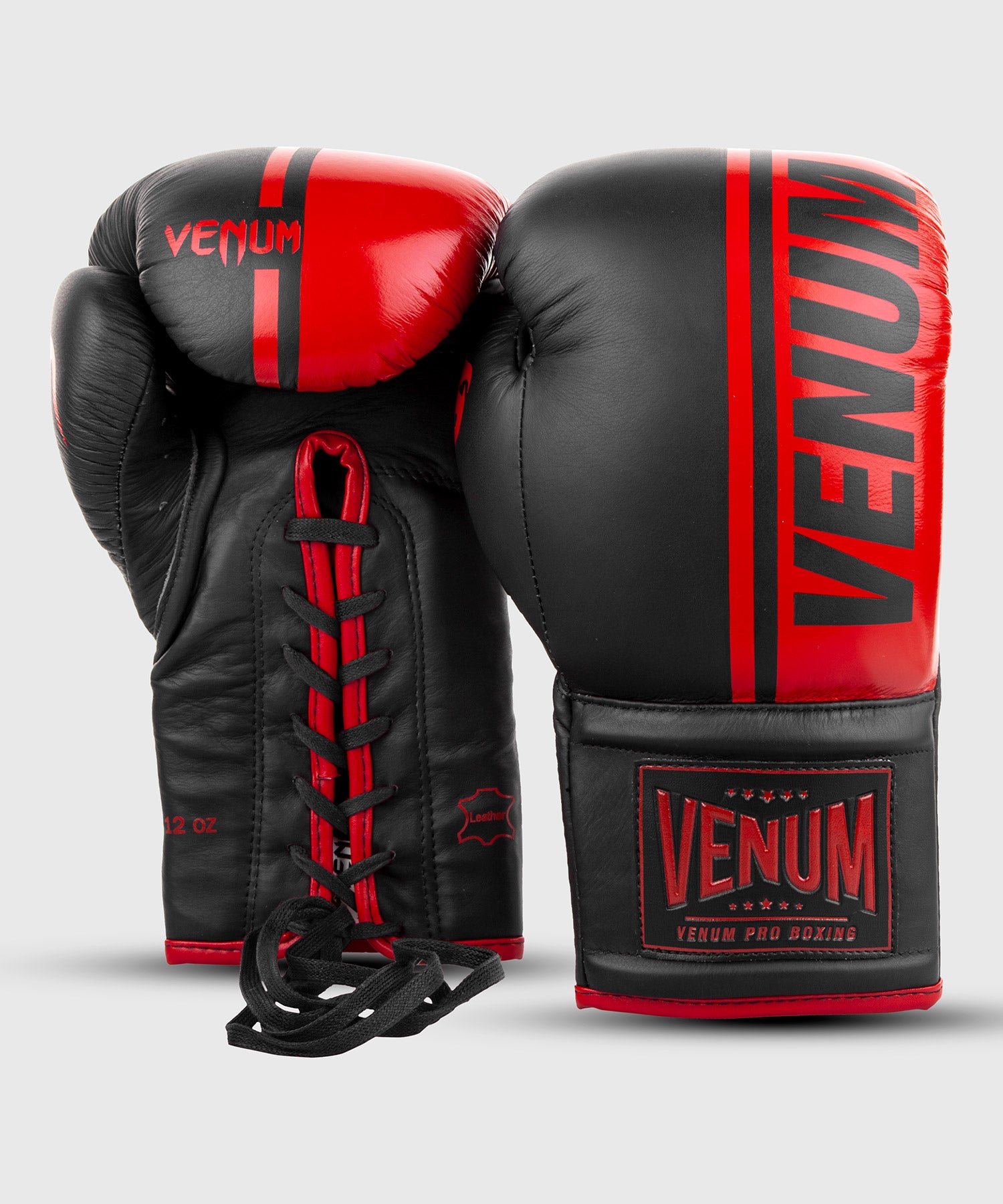 venum-shield-professionelle-boxhandschuhe-mit-schn-rung-rot-schwarz image 3