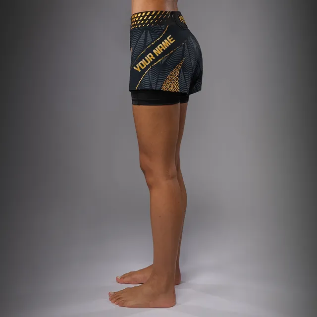 ufc-zenith-by-venum-authentic-fight-night-fight-short-damen-champion-schwarz-gol image 1