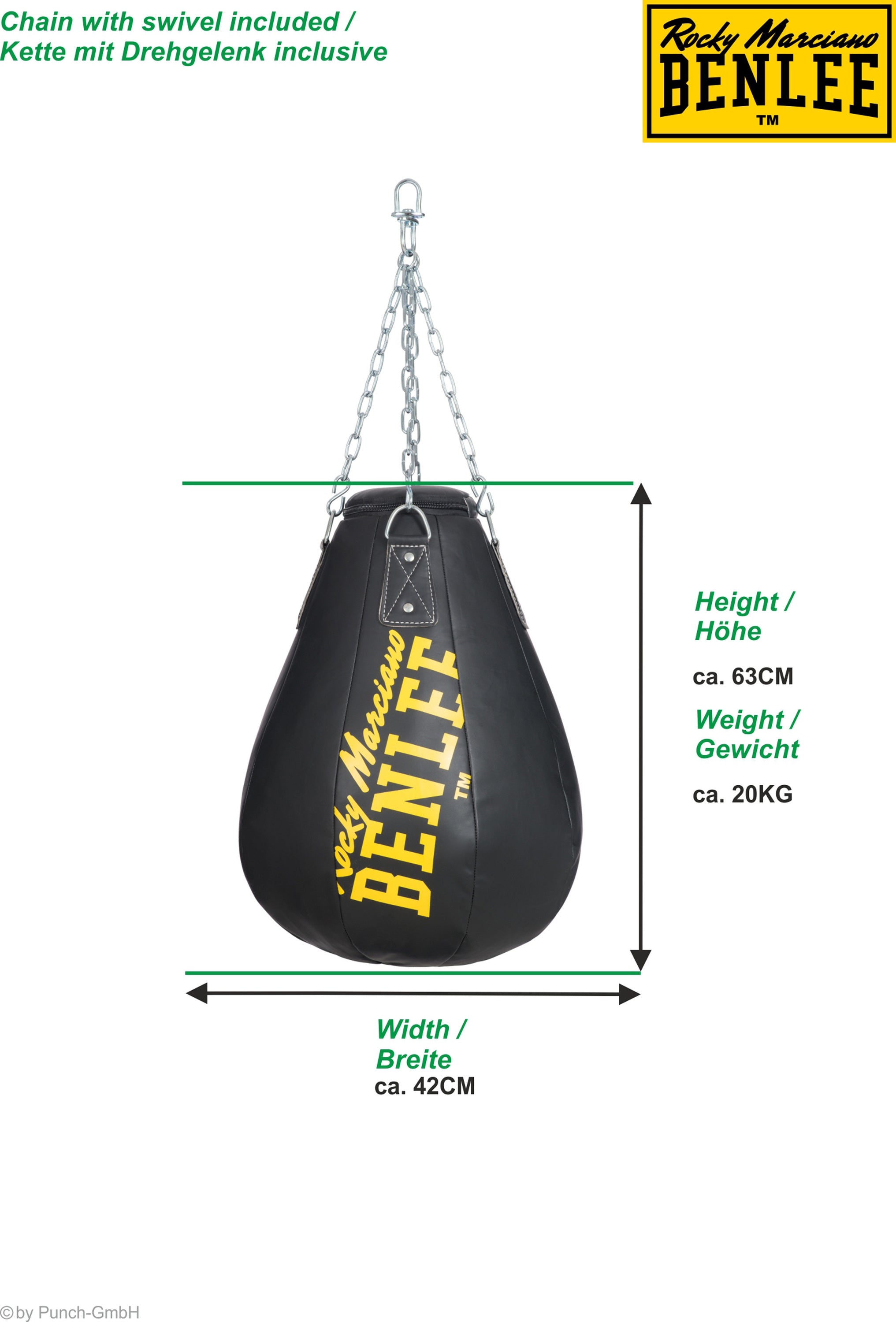 benlee-antonio-birnenboxsack-63x42-cm-20-kg-aus-kunstleder image 4