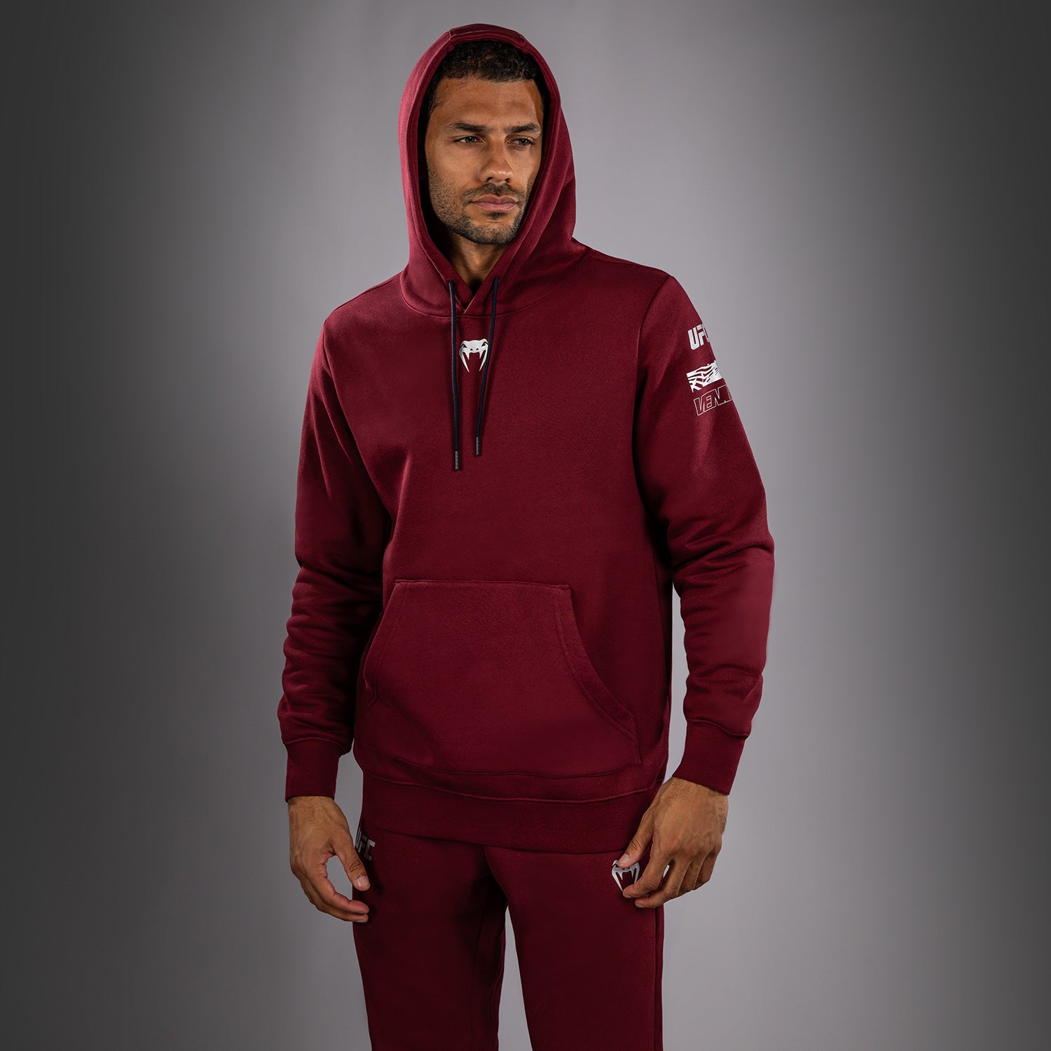 ufc-zenith-by-venum-authentic-fight-week-pullover-hoodie-herren-burgunderrot image 7