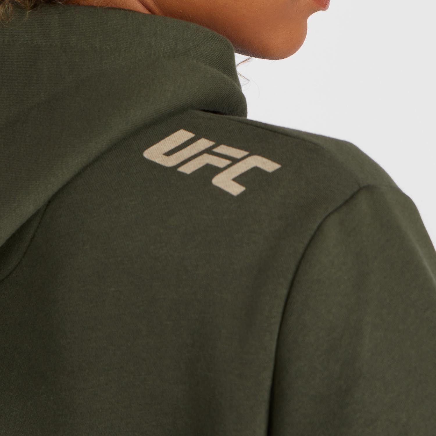 ufc-adrenaline-by-venum-fight-week-damen-pullover-hoodie-khaki image 3