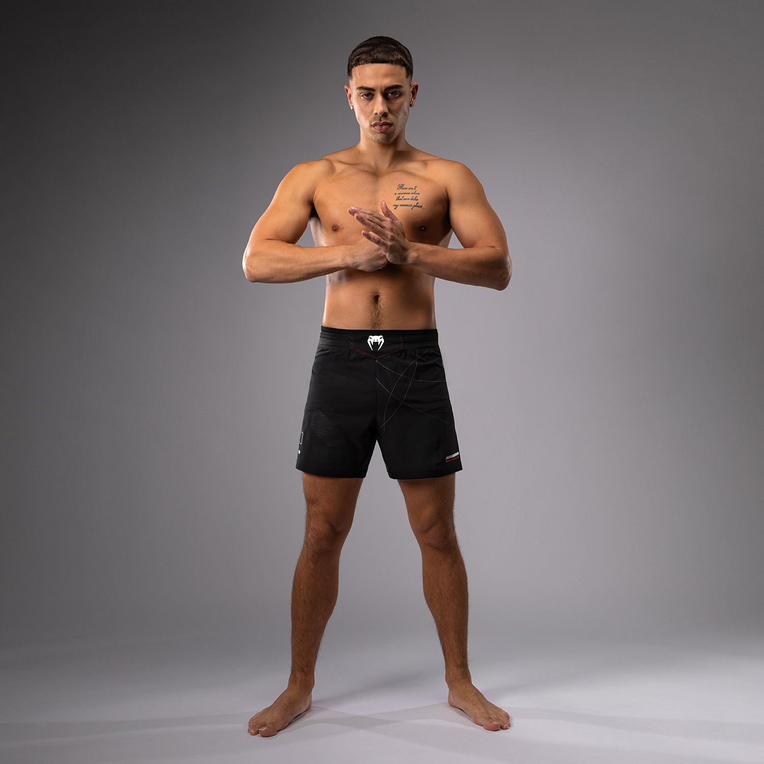 venum-tactical-xt-fightshorts-herren-schwarz-feuerrot-lang-geschnitten image 8