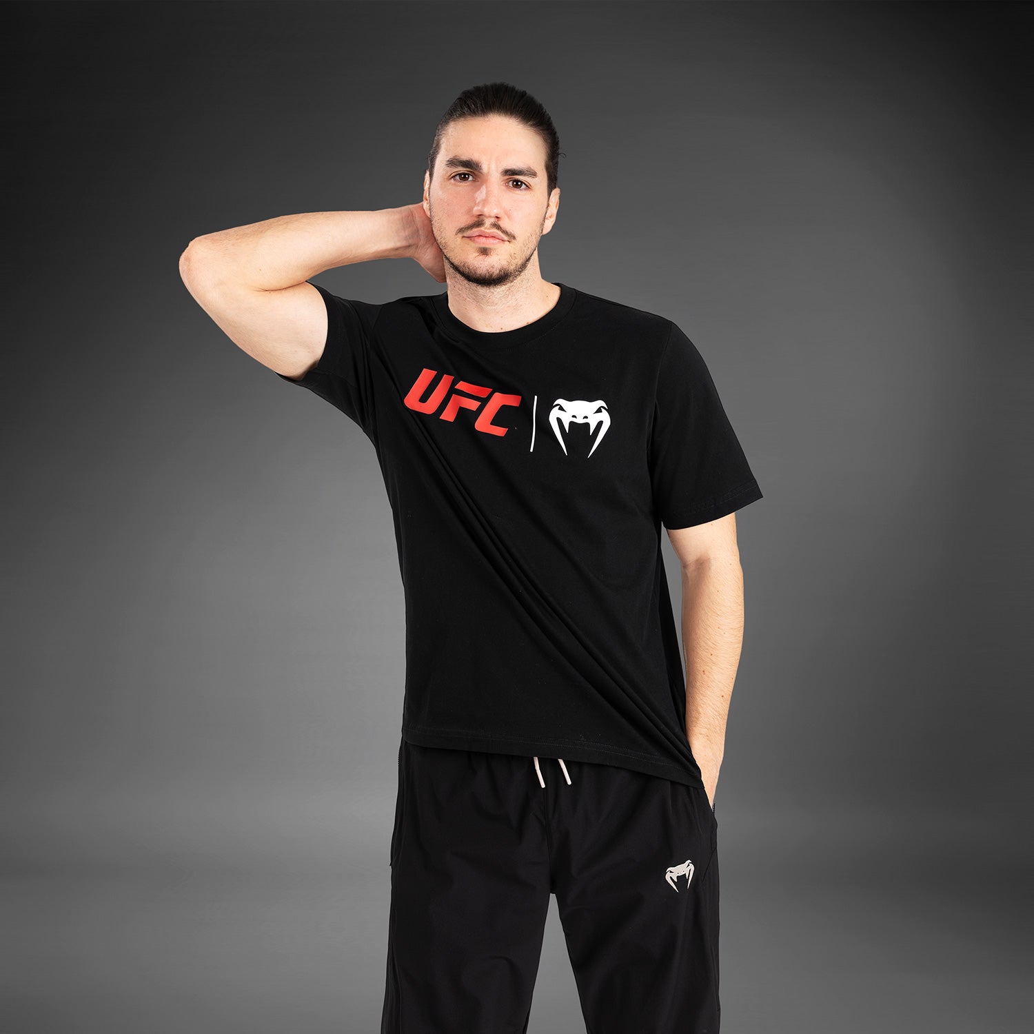 ufc-venum-classic-t-shirt-herren-schwarz-rot image 5