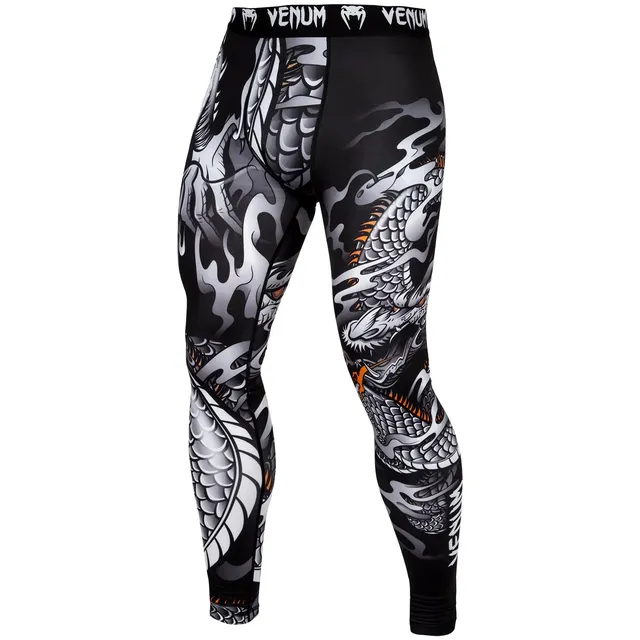 venum-dragon-s-flight-kompressionshose-schwarz-wei image 1