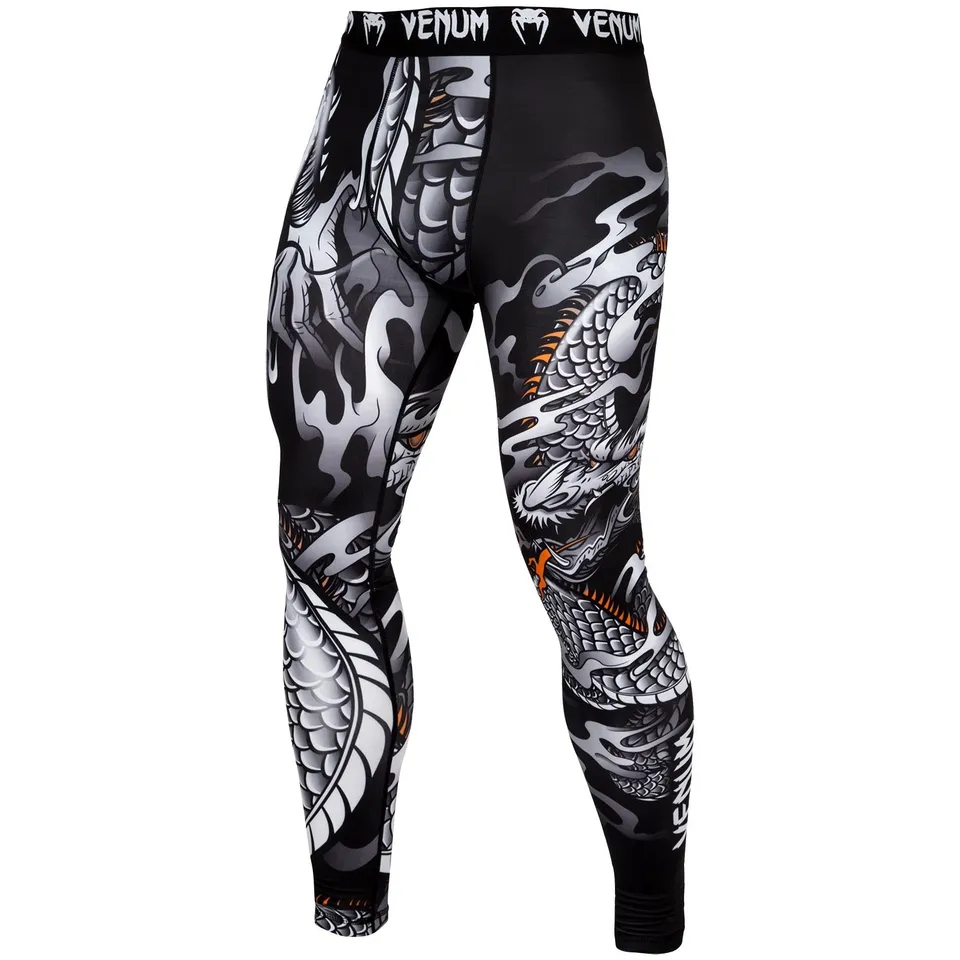 venum-dragon-s-flight-kompressionshose-schwarz-wei image 1