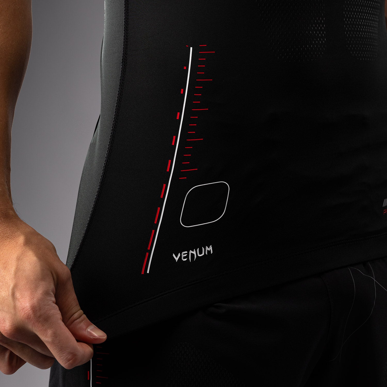 venum-tactical-xt-rashguard-kurzarm-herren-schwarz-feuerrot image 8